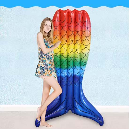 Inflatable Mermaid Tail Hammock Pool Float