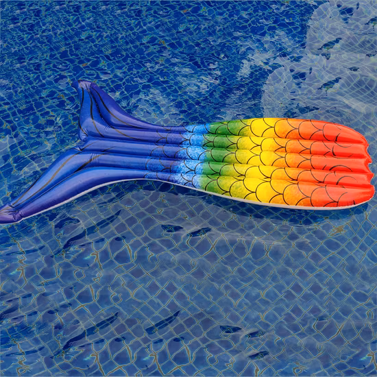 Inflatable Mermaid Tail Hammock Pool Float